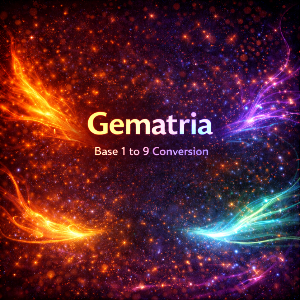 Gematria: Base 1 to 9 Convertion
