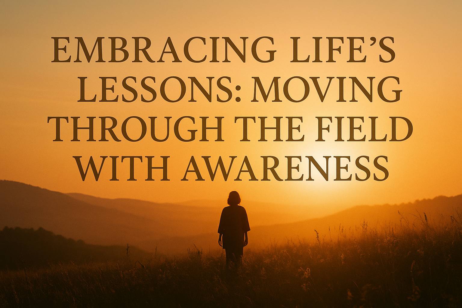 Embracing Life’s Lessons: Moving Through the Field With Awareness