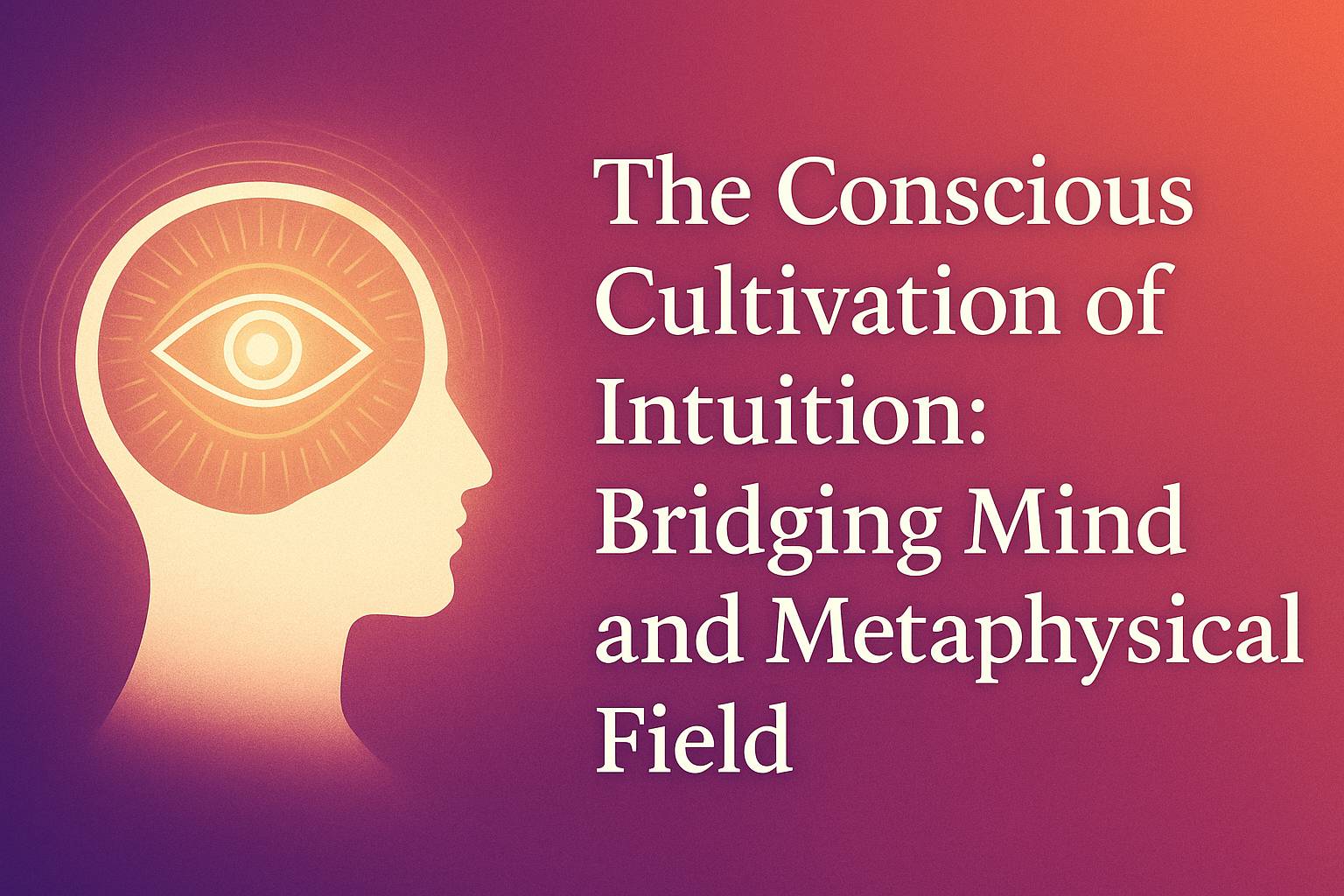 The Conscious Cultivation of Intuition: Bridging Mind and Metaphysical Field
