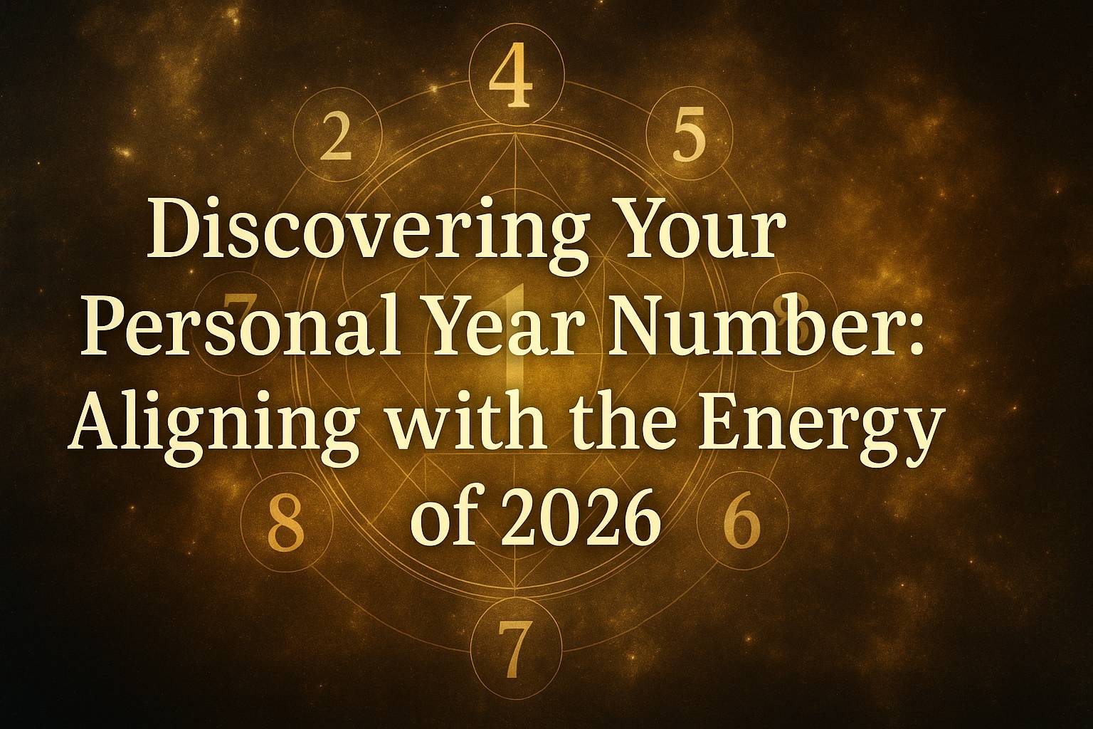 Discovering Your Personal Year Number: Aligning with the Energy of 2026