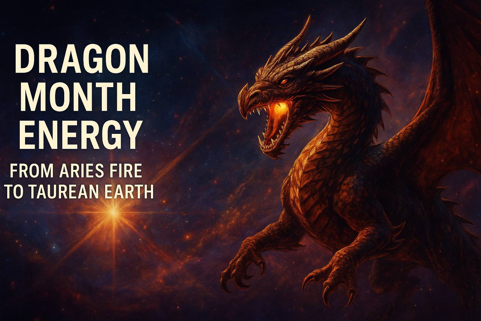 Dragon Month Energy – From Aries Fire to Taurean Earth