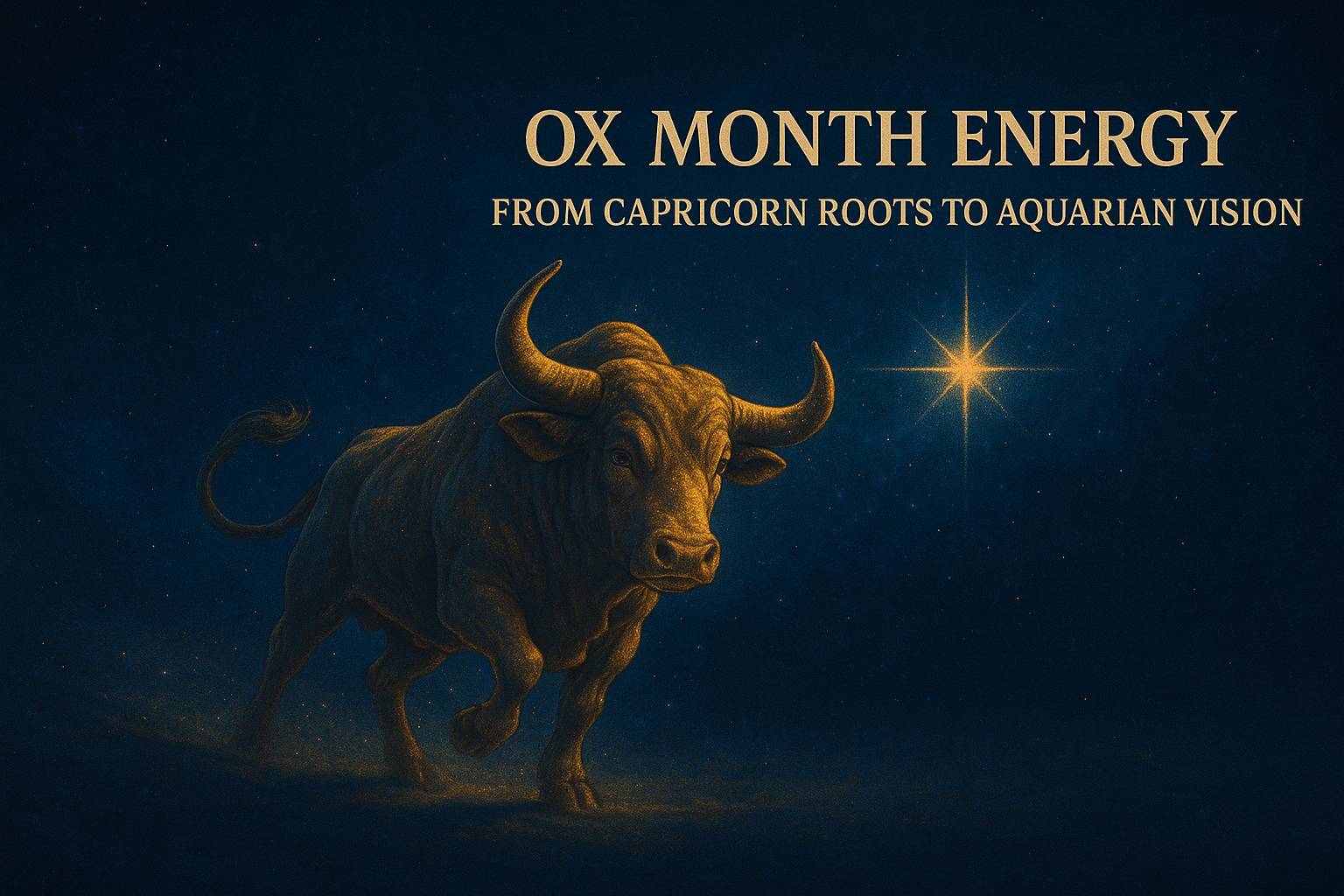 Ox Month Energy – From Capricorn Roots to Aquarian Vision