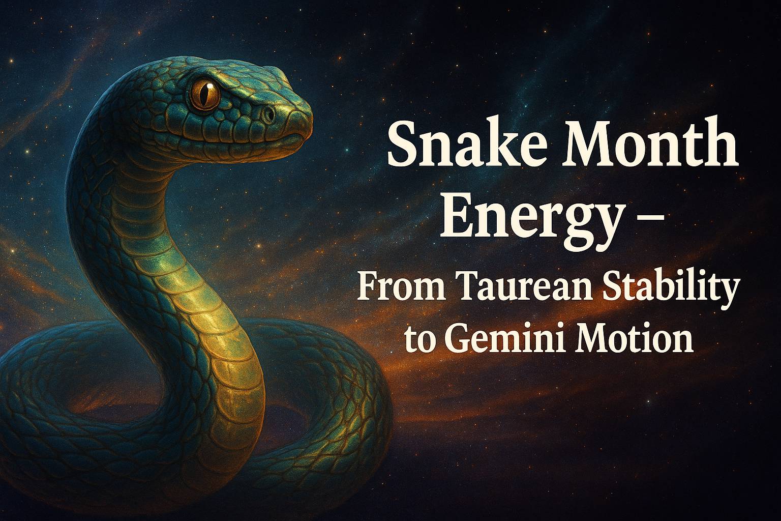 Snake Month Energy – From Taurean Stability to Gemini Motion